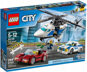 Lego City 60138 Pościg Policja Helikopter Bandzior