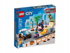 Lego City 60290 Skatepark Deskorolka Rower Rampa