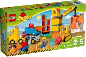 Lego Duplo 10813 Budowa Wywrotka Dźwig Spychacz