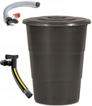 Zbiornik Na Deszczówkę 200l + Przyłącza + Kranik