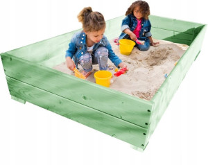 Piaskownica Impregnowana 100x120x22cm + GRATIS !!
