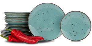 Serwis obiadowy komplet 18el/6os porcelana Alumina