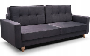 Kanapa z funkcją spania skandynawska sofa GUSTINA