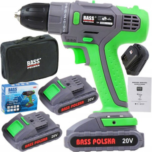 Bass Wkrętarka Wiertarka Akumulatorowa 2x 20v 3ah