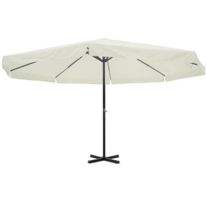 Parasol z aluminium, 500 cm, biały