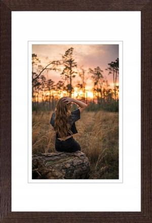 Ramka Na Zdjęcia 50x70 Cm Brązowa Foto