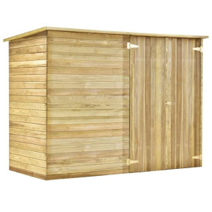 Ogrodowa szopa na rowery, 232x110x170 cm, impregnowana sosna