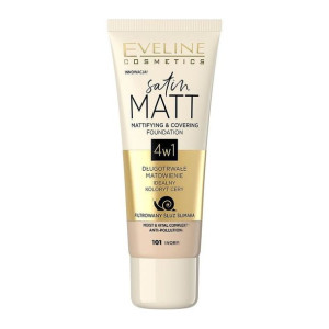 EVELINE Podkład matujący SATIN MATT 101 Ivory 30ml
