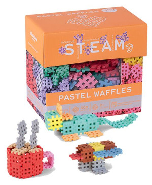 Pastelowe klocki Marioinex waffle mini 500 szt