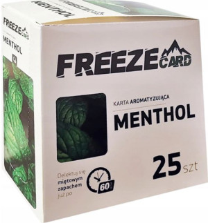 Karta aromatyzująca FREEZE CARD Menthol 25 szt.