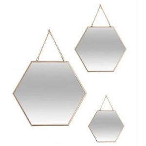 KOMPLET luster LUSTRA naściennie HEXAGON wiszące
