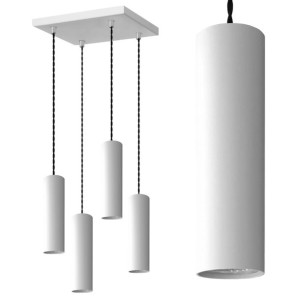 Lampa sufitowa wisząca nad stół TUBA 4P Żyrandol