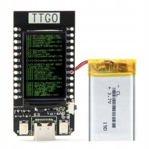 Moduł Wifi Ttgo Esp32 Lcd Rgb Akumulator