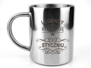  Kubek stalowy metalowy LEGENDY RODZĄ SIĘ W ...