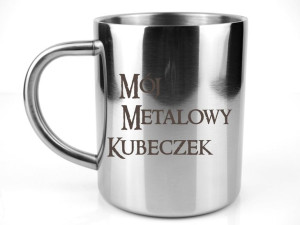 Kubek stalowy metalowy GRAWER