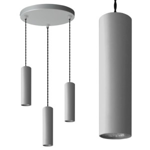 Lampa sufitowa wisząca nad stół TUBA 3P Żyrandol