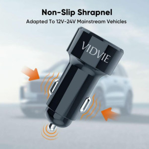 Ładowarka samochodowa VIDVIE CC518C 1xUSB + 1xType C + kabel micro 3A, PD20