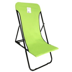 Leżak plażowy zielony