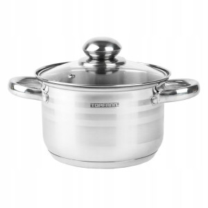 Garnek + Pokrywa Stal Nierdzewna 1,5 L Indukcja