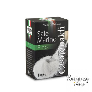 Włoska Drobna Sól Morska "Sale Marino Fino Italiano da Cucina" 1kg Casa Rin