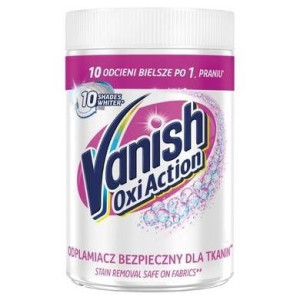 Vanish Oxi Action Odplamiacz do białych tkanin w proszku 625g