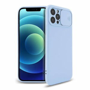 Etui XIAOMI REDMI 10 Silikonowe z Osłoną na Aparat Silicone Lens jasny nieb
