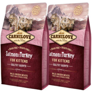 Pakiet Brit Carnilove Kittens Salmon & Turkey Łosoś Indyk Karma Dla Kociąt