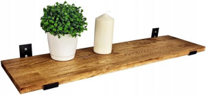 Półka Ścienna Wisząca Loft Na Książki Salon 80 Cm