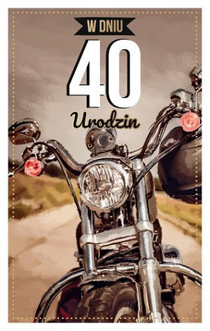 Kartka 40 urodziny dla mężczyzny  PAB5