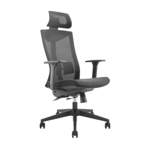 Krzesło biurowe ergonomiczne premium z wysokim oparciem ErgoOffice.eu,  max