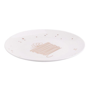 Talerz deserowy porcelanowy Design Golden Christmas 20 cm