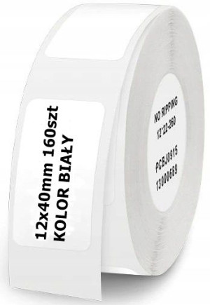 Etykiety termiczne NIIMBOT naklejki 12x40mm 160szt