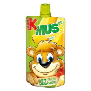 Kubuś Mus 100% banan jabłko 100 g