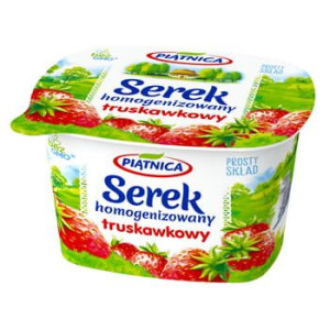 Piątnica Serek Homogenizowany truskawkowy 150g