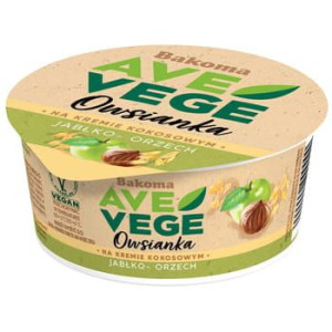 Bakoma AVE VEGE Owsianka na kremie kokosowym jabłko-orzech 150 g