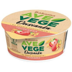 Bakoma AVE VEGE Owsianka na kremie kokosowym truskawka 150 g