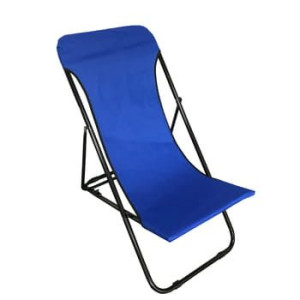 Leżak plażowy niebieski