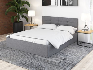 Łóżko tapicerowane Primo Two 120x200 z pojemnikiem + MATERAC