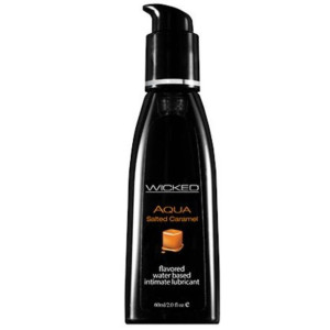 WICKED AQUA SALTED CARAMEL 60ML smakowy lubrylkant do miejsc intymnych