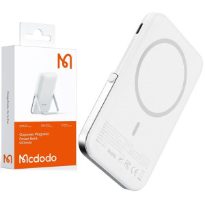 Mcdodo Gopower Powerbank 5000mah Pd 3.0 Do Iphone 12 13 Magsafe Biały