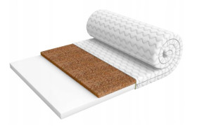 Materac nawierzchniowy 100x200 KOKOS PIANKA 4cm PUR