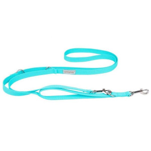 Amiplay Smycz Regulowana 7w1 Samba Rozmiar S 100-200 cm Turkusowa