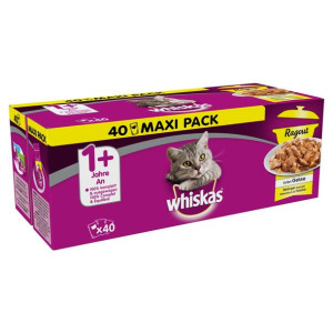 WHISKAS Adult Potrawka 40x85g Smaki Drobiowe - mokra karma dla kotów w gala