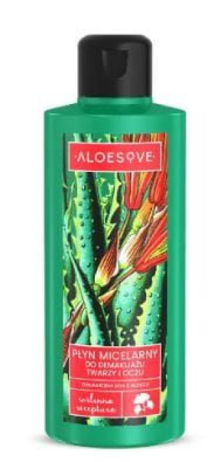 Płyn micelarny do dekamijażu twarzy i oczu 200 ml Aloesove