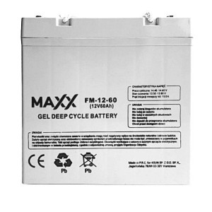 Akumulator Żelowy 12-fm-60 Gel 60ah 12v Szczelny
