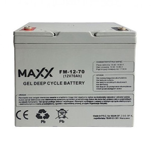 Akumulator Żelowy 12-fm-70 Gel 70ah 12v Szczelny