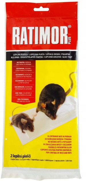 Pułapka klejowa z wabikiem myszy Ratimor 2 arkusze