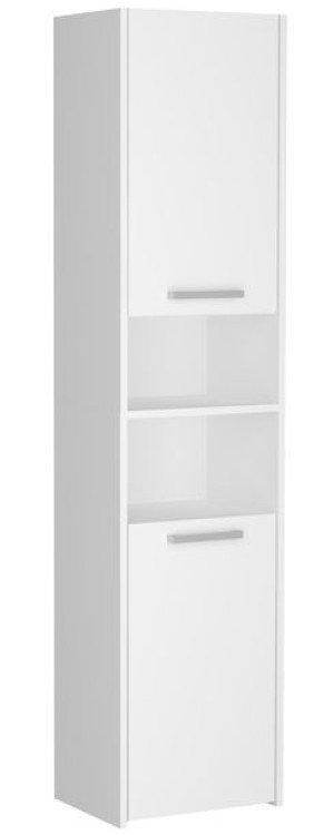 Szafka łazienkowa 40 cm słupek 6 półek BIAŁA