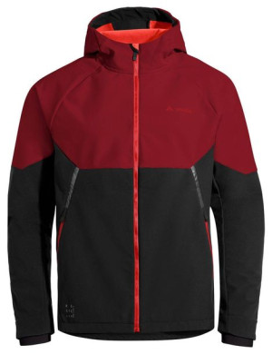 Kurtka rowerowa męska softshell  Vaude Qimsa - czarno-czerwona