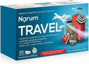 Travel probiotyk 200 mg 30 kapsułek Narum
